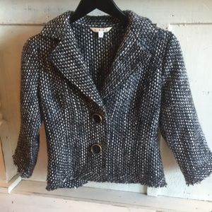 CAbi grey and black blazer jacket size XS